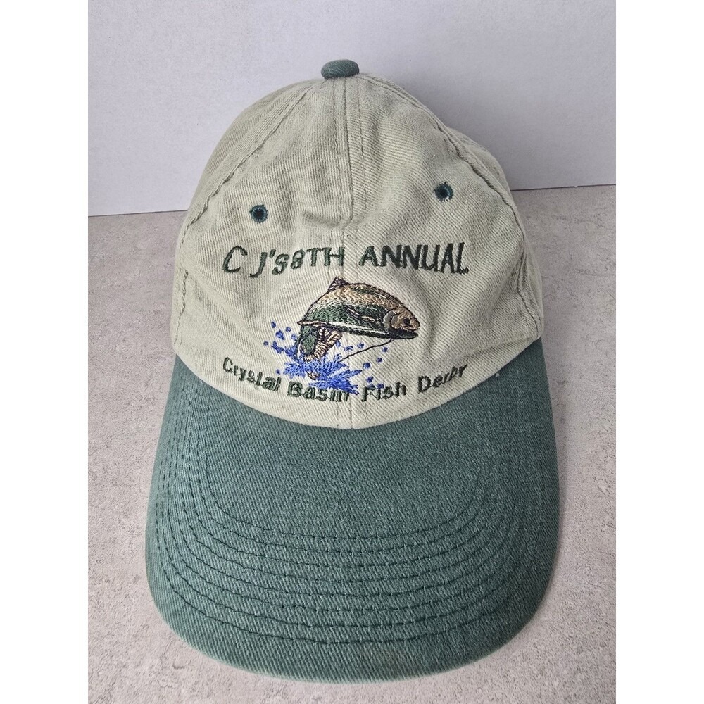 CJ's 8th Annual Crystal Basin Fish Derby Hat Adjustable Fishing Event Cap